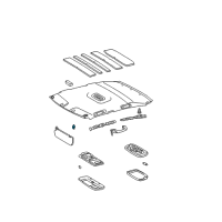 OEM Toyota Corolla Sunvisor Holder Diagram - 74348-02020-E0