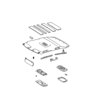 OEM 2006 Toyota Corolla Sunvisor Holder Diagram - 74348-02020-E0