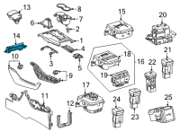 OEM 2020 Toyota Highlander Shift Indicator Diagram - 35978-0E090