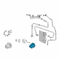 OEM 2005 Chrysler 300 COMPRES0R-Air Conditioning Diagram - 4596491AC