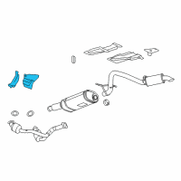 OEM Cadillac Escalade ESV Shield-Exhaust Heat Diagram - 25848476