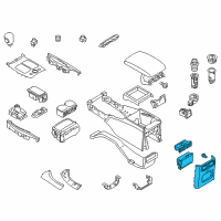 OEM 2015 Infiniti Q70L Finisher-Console Box Diagram - 96930-6AE4B