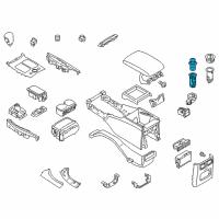 OEM Infiniti Q70 Cigarette Lighter Complete Diagram - 25331-1MA0A