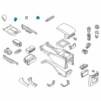 OEM 2011 Infiniti M56 Switch-A/C Diagram - 25170-1ME1C