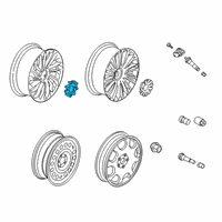 OEM 2020 Lincoln Aviator Center Cap Diagram - LC5Z-1130-A