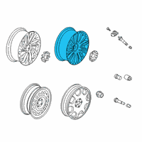 OEM Lincoln Wheel, Alloy Diagram - LC5Z-1007-G