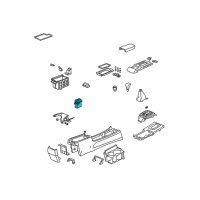 OEM Acura Switch Assembly, Driver Side Heated Seat Diagram - 35650-SEC-A01