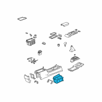 OEM 2005 Acura TSX Holder Assembly, Cup (Dark M) Diagram - 77230-SEC-A01ZA
