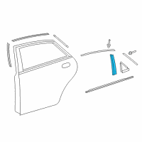 OEM Toyota Avalon Applique Diagram - 75761-07020