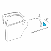 OEM Toyota Avalon Applique Diagram - 67487-07010