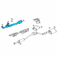 OEM 2016 Acura TLX Catalytic Converter Diagram - 18150-5J2-A00