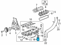 OEM Cadillac Oil Filter Diagram - 12706595