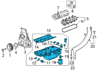 OEM Cadillac CT5 Oil Pan Diagram - 12707563