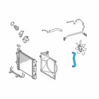 OEM 2012 Toyota Tacoma Lower Hose Diagram - 16572-0C110