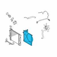 OEM 2011 Toyota Tacoma Fan Shroud Diagram - 16711-0C140