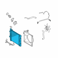 OEM 2014 Toyota Tacoma Radiator Diagram - 16410-0C190