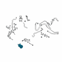 OEM 2013 Infiniti M37 Power Steering Pump Assembly Diagram - 49110-1MA1A