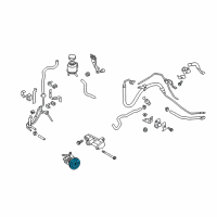 OEM 2016 Infiniti QX70 Pulley-Power Steering Pump Diagram - D9132-JK20A