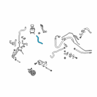 OEM 2015 Infiniti Q70 Power Steering Suction Hose Assembly Diagram - 49717-1MA0A