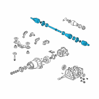 OEM 1999 Honda CR-V Driveshaft Assembly, Left Rear Diagram - 42311-S10-A50