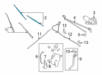 OEM 2000 Ford E-250 Econoline Wiper Blade Diagram - XS4Z-17528-BA