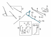 OEM 2011 Ford E-250 Upper Hose Diagram - YC2Z-17K605-AA