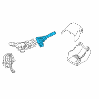 OEM Toyota Land Cruiser Front Wiper Switch Diagram - 84652-76020