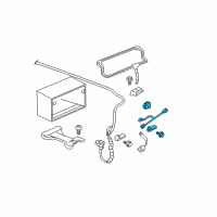 OEM 2010 Cadillac DTS Cable Asm-Battery Negative Diagram - 15861663