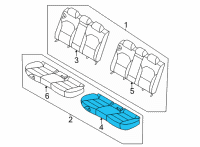 OEM 2019 Kia Forte Frame Assembly-Rr Seat C Diagram - 89110M6000