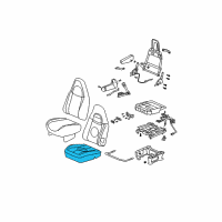 OEM 2009 GMC Savana 3500 Seat Cushion Pad Diagram - 88979479