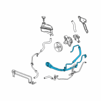 OEM 2004 Cadillac SRX Pressure Hose Diagram - 19181252