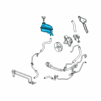 OEM 2011 Cadillac STS Reservoir Diagram - 19133714