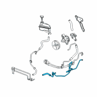 OEM Cadillac SRX Lower Return Hose Diagram - 19419213