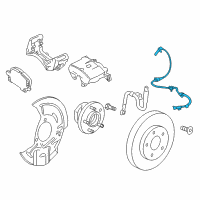 OEM 2016 Chevrolet Malibu Front Speed Sensor Diagram - 84613188