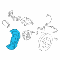 OEM Chevrolet Malibu Splash Shield Diagram - 23377439