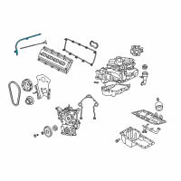 OEM 2006 Dodge Charger Tube-Engine Oil Indicator Diagram - 4792873AE