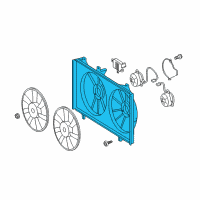 OEM Toyota Camry Fan Shroud Diagram - 16711-0V110