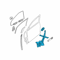 OEM 2004 Pontiac GTO Front Side Door Window Regulator Assembly Diagram - 92178256