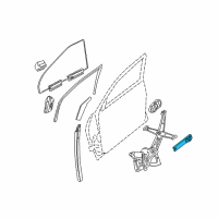 OEM Pontiac GTO Channel Asm, Front Side Door Window Regulator Counterbalance Arm<See Guide/Contac Diagram - 90044742