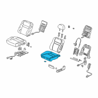 OEM 2005 Honda Accord Pad, L. FR. Seat Cushion Diagram - 81537-SDN-A31