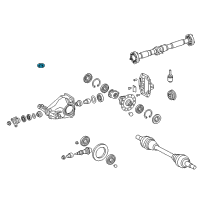 OEM Lexus STOPPER, Differential Diagram - 41653-11010