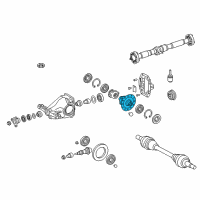 OEM 2019 Lexus LC500 Case Sub-Assembly, Differential Diagram - 41301-11030