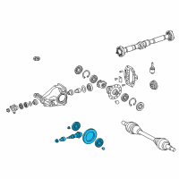 OEM 2021 Lexus LC500h FINAL GEAR KIT, DIFF Diagram - 41201-19845