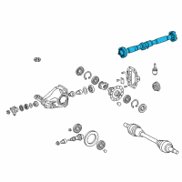 OEM 2019 Lexus LC500 Shaft Assembly, PROPELLE Diagram - 37100-11020