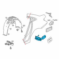 OEM Chevrolet Fuel Pocket Diagram - 84152932