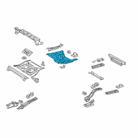 OEM Toyota Camry Rear Floor Pan Diagram - 58311-06120