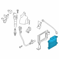 OEM Hyundai Santa Fe Sport Engine Control Module Unit Diagram - 39100-2GBB0