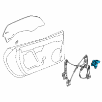 OEM 2018 Chevrolet Corvette Window Motor Diagram - 84216132