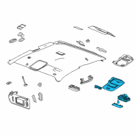 OEM 2015 Chevrolet Colorado Console Asm-Roof *Platinum M Diagram - 84112680