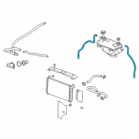 OEM Cadillac Escalade Overflow Hose Diagram - 25880382